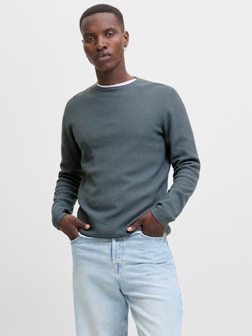 JACK & JONES Pullover 'JJECOOPER' in Grau: Vorderseite