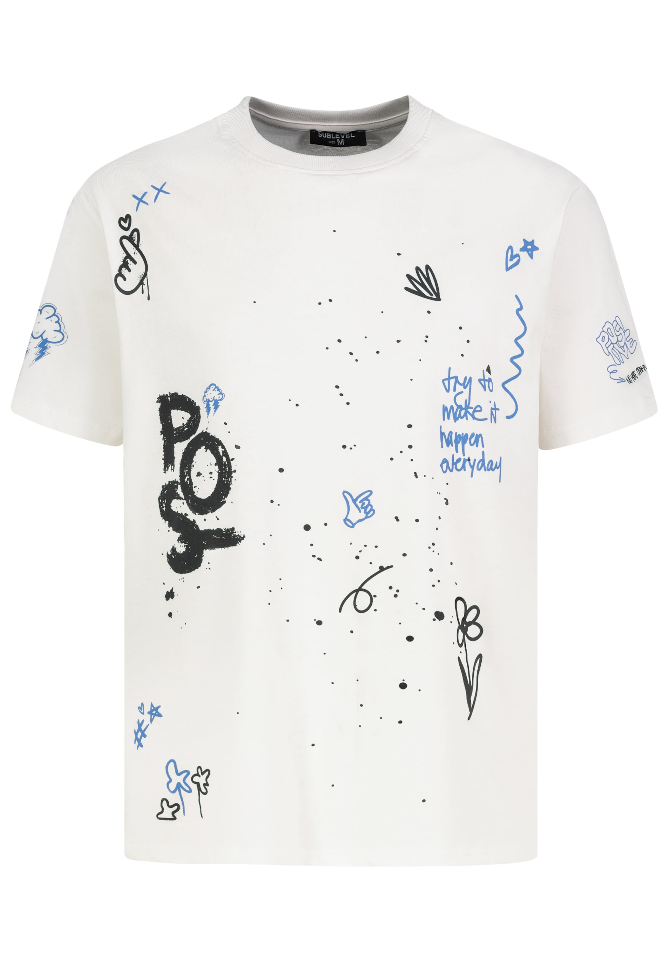Sublevel T-Shirt in Weiß: Vorderseite