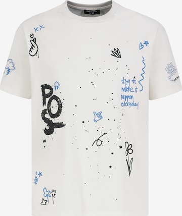 Sublevel T-Shirt in Weiß: Vorderseite