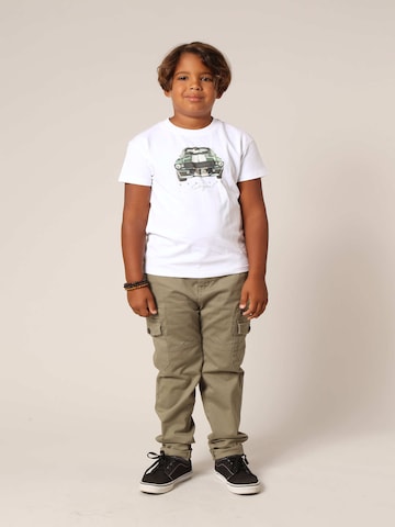 T-Shirt 'Fastcar' Deeluxe en blanc