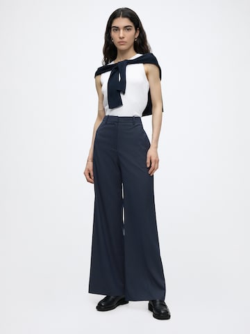 HUGO Wide leg Παντελόνι 'Hasmina' σε μπλε