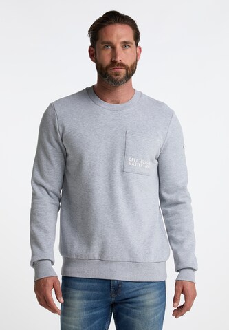 DreiMaster Maritim - Sweatshirt 'Bridgeport' em cinzento: frente