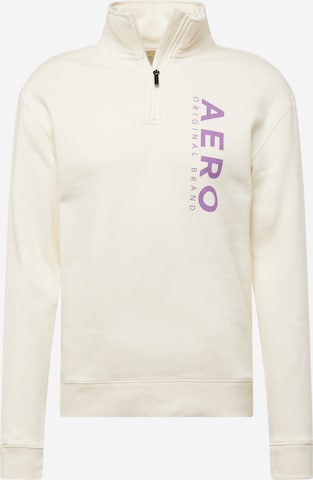 Sweat-shirt AÉROPOSTALE en beige : devant