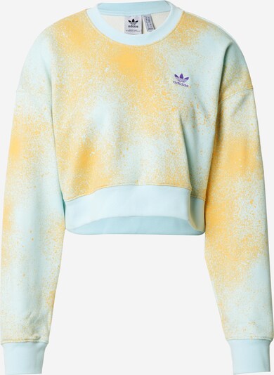 ADIDAS ORIGINALS Sweatshirt in hellblau / goldgelb / dunkellila, Produktansicht