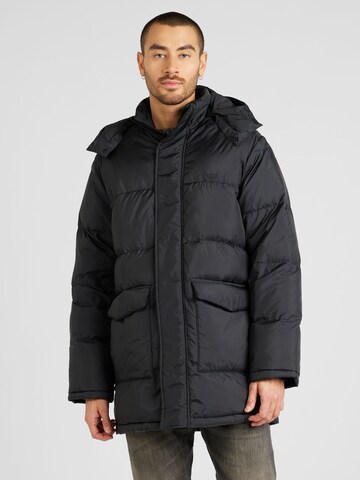 LEVI'S ® Übergangsjacke 'Laurel Mid Puffer' in Schwarz: predná strana