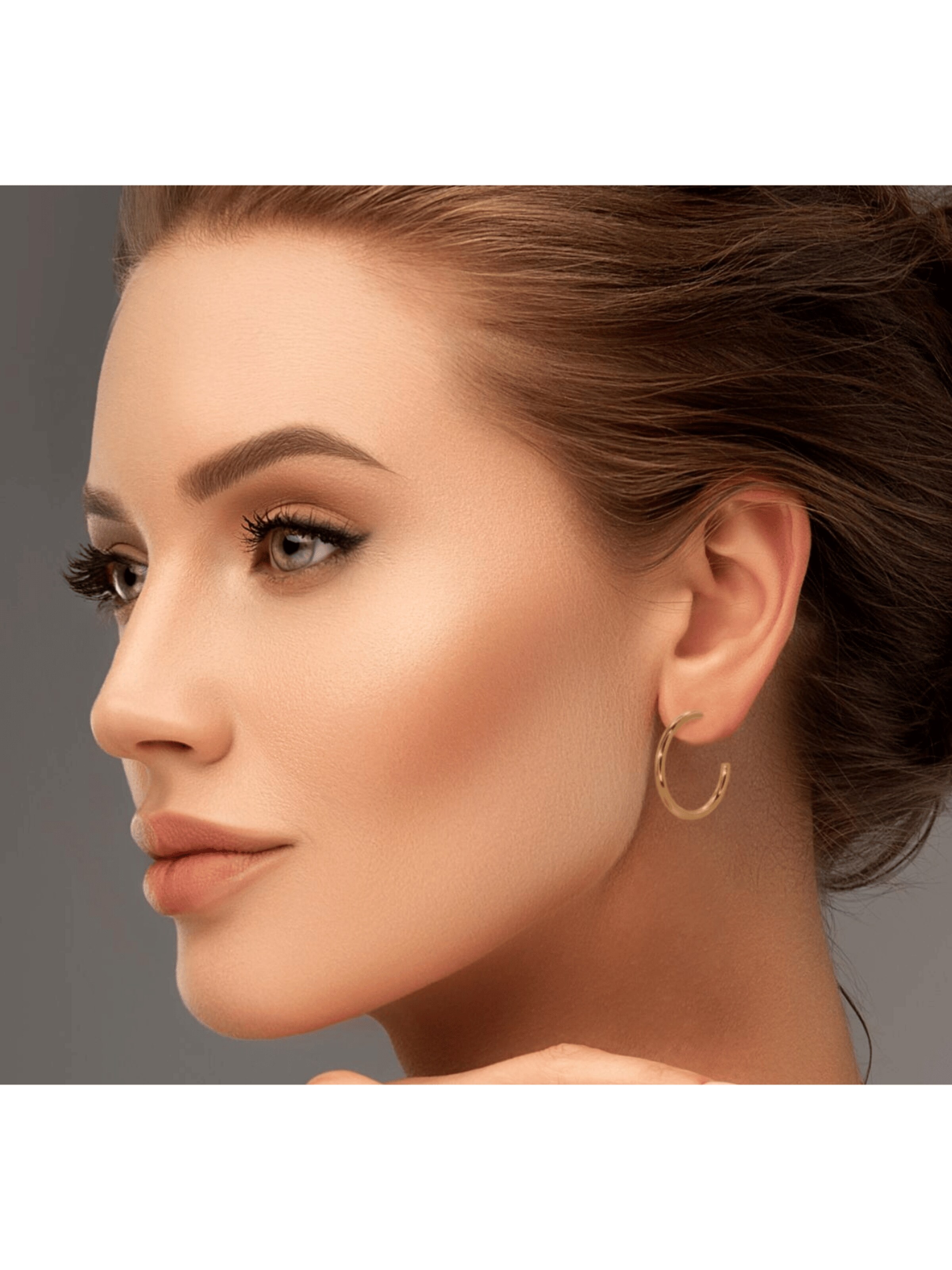 ARS-ARGENTI Earrings 'LUNA LOOP' in Gold