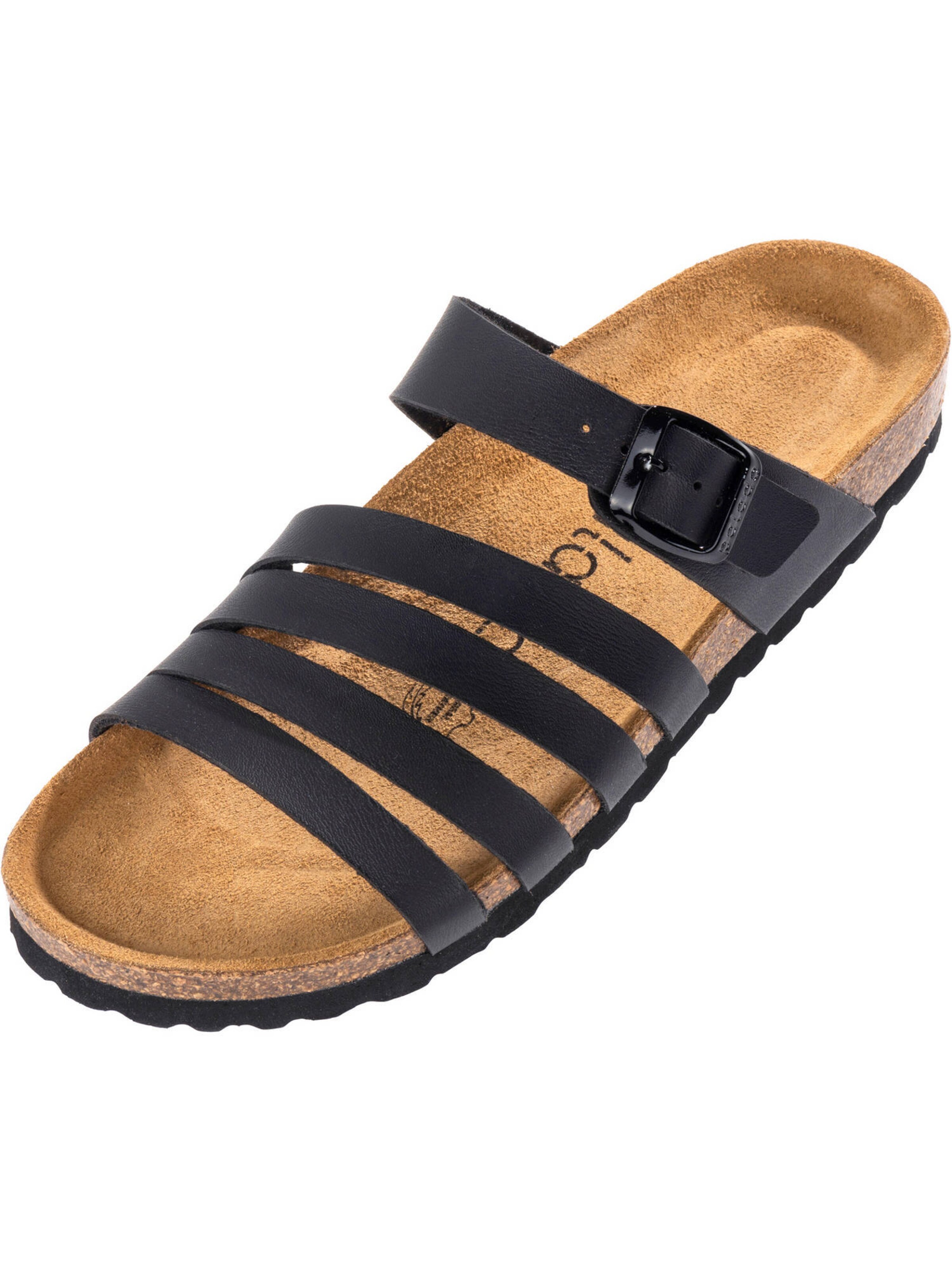 Zoccoletto 'Roma' di Palado in nero: frontale