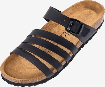 Palado Mules 'Roma' in Black: front