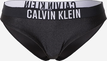 Calvin Klein Swimwear Bikini Bottoms in Black: front