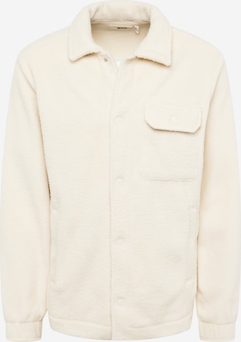 HOLLISTER Fleecejakke i beige: forside