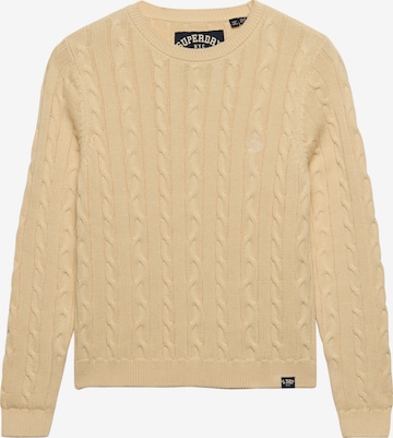 Pull-over 'Essentials' Superdry & Co en jaune : devant