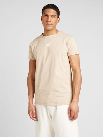 T-Shirt fonctionnel 'Seon' MAMMUT en beige : devant