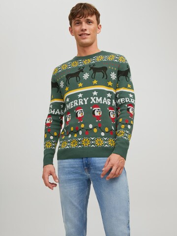 Pullover 'Hoho' di JACK & JONES in verde: frontale
