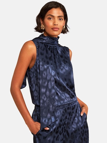 love & roses Blouse in Blauw: voorkant