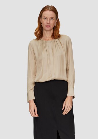 s.Oliver BLACK LABEL Blouse in Beige: front