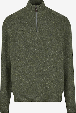 FYNCH-HATTON Sveter 'Donegal' - Zelená: predná strana