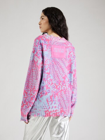 Pulover de la Versace Jeans Couture pe albastru