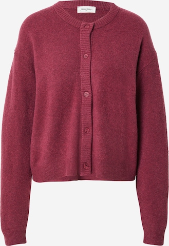 AMERICAN VINTAGEKardigan 'DAMSVILLE' - crvena boja: prednji dio