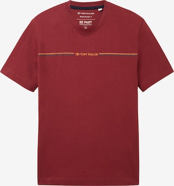 TOM TAILOR T-Shirt in Rot: predná strana