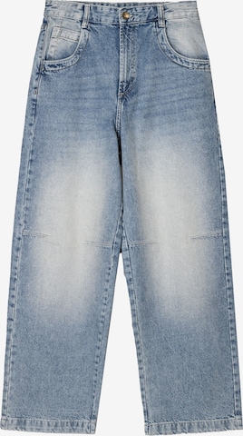 Bershka Zvonové kalhoty Džíny – modrá: přední strana