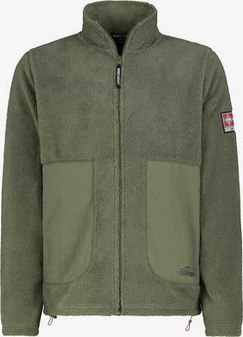 Eight2Nine Fleece Jacket in Green: front