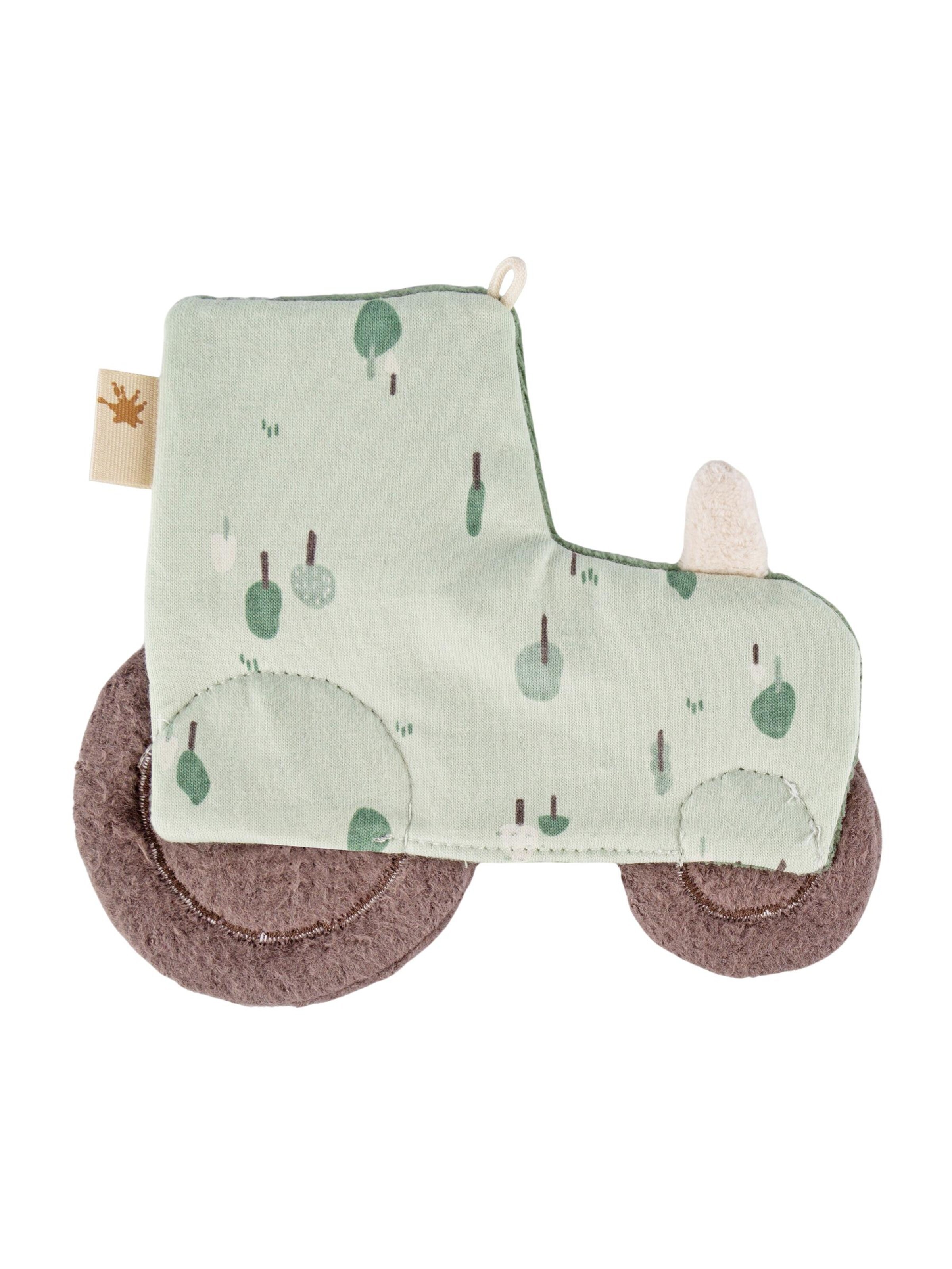 SIGIKID Stuffed animals 'Knistertuch Traktor sigibaby' in Green