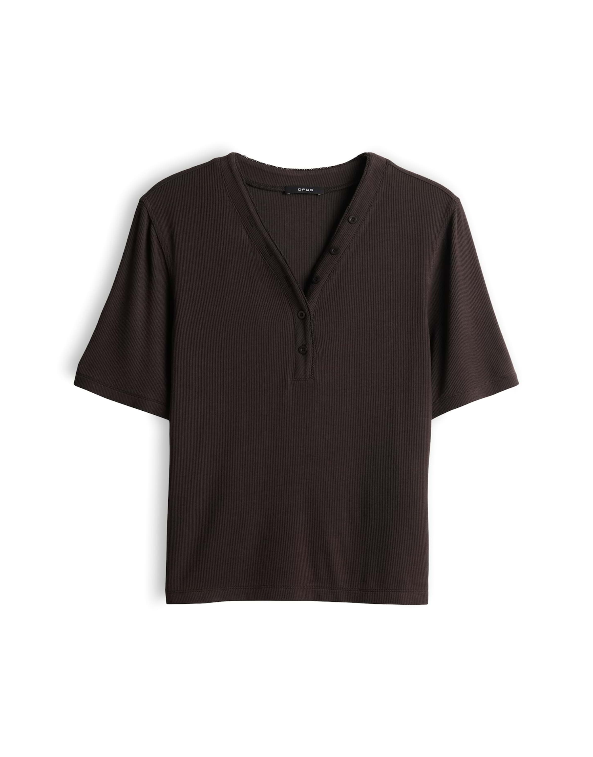 OPUS Shirt 'Sanez' in Brown: front