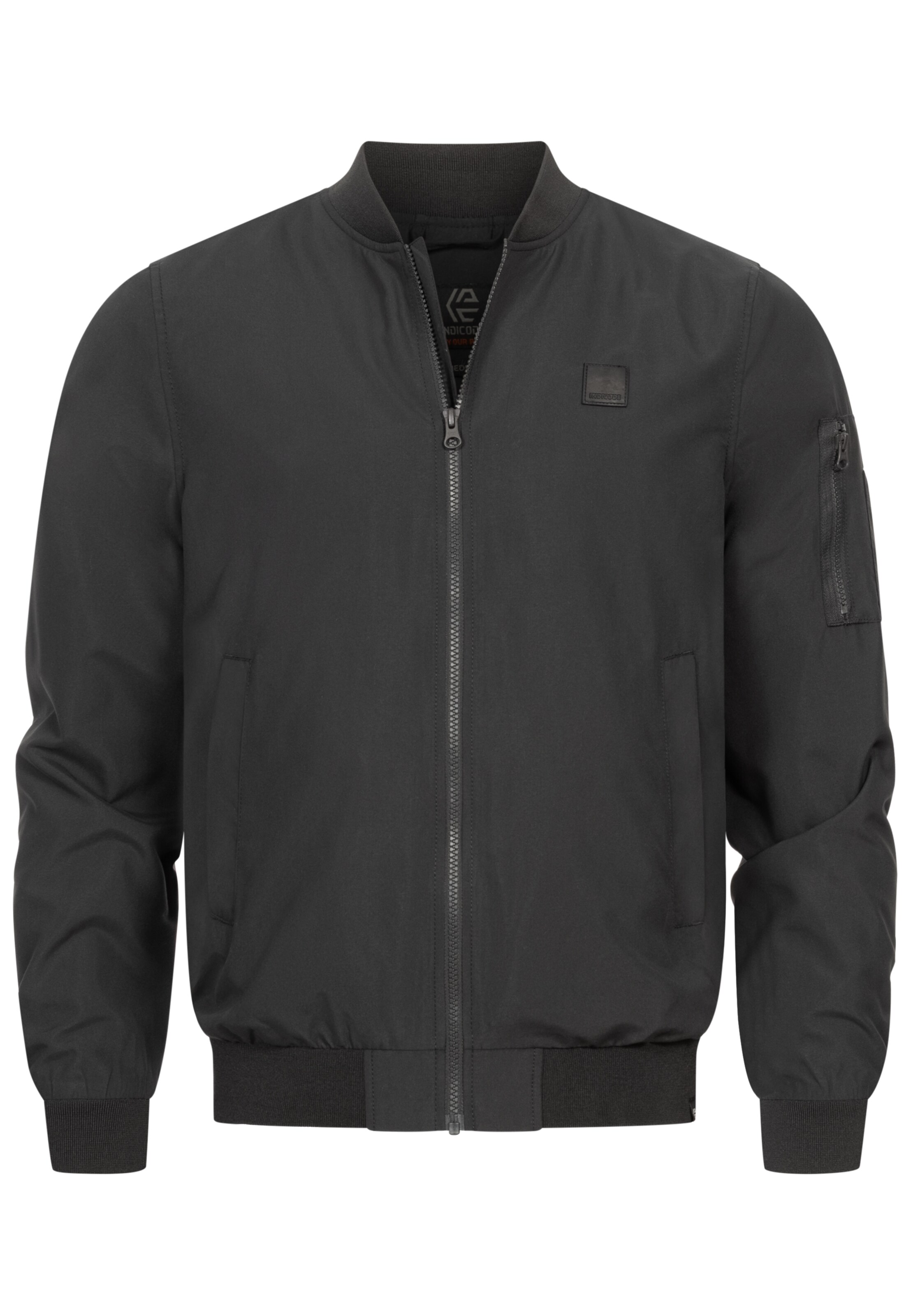 INDICODE JEANS Between-season jacket ' Maxim ' in Black: front