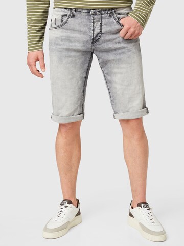 CAMP DAVID Regular Jeans in Grey: front