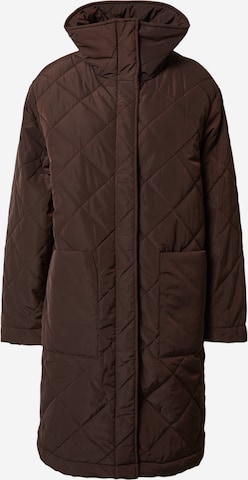 Lindex Between-seasons coat 'Sanja' in Brown: front