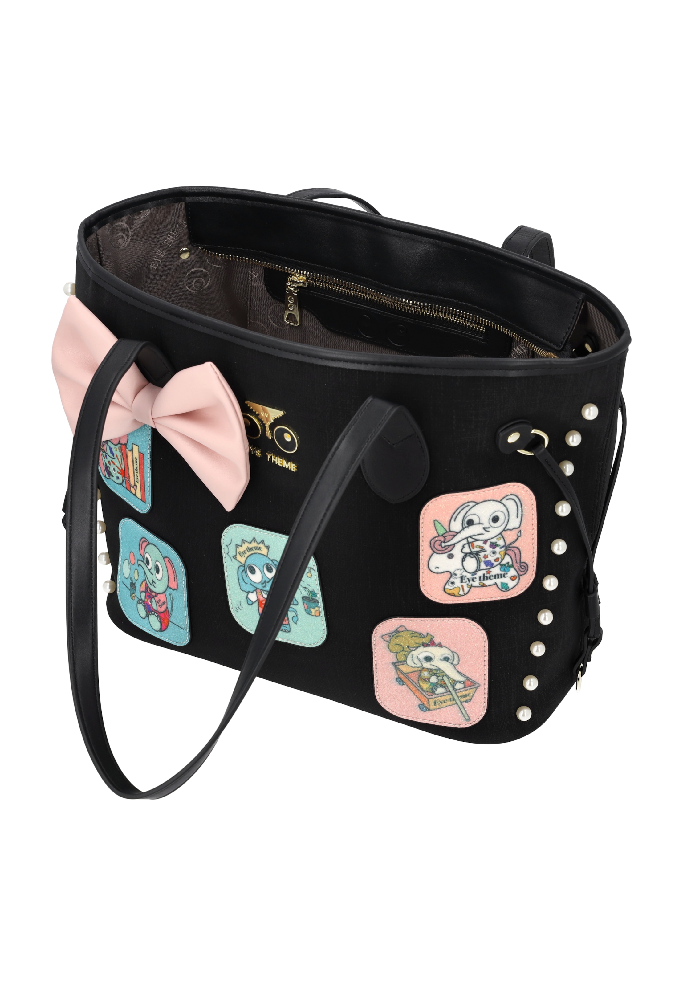 Cabas 'Pop Eyetheme' MYMO en noir