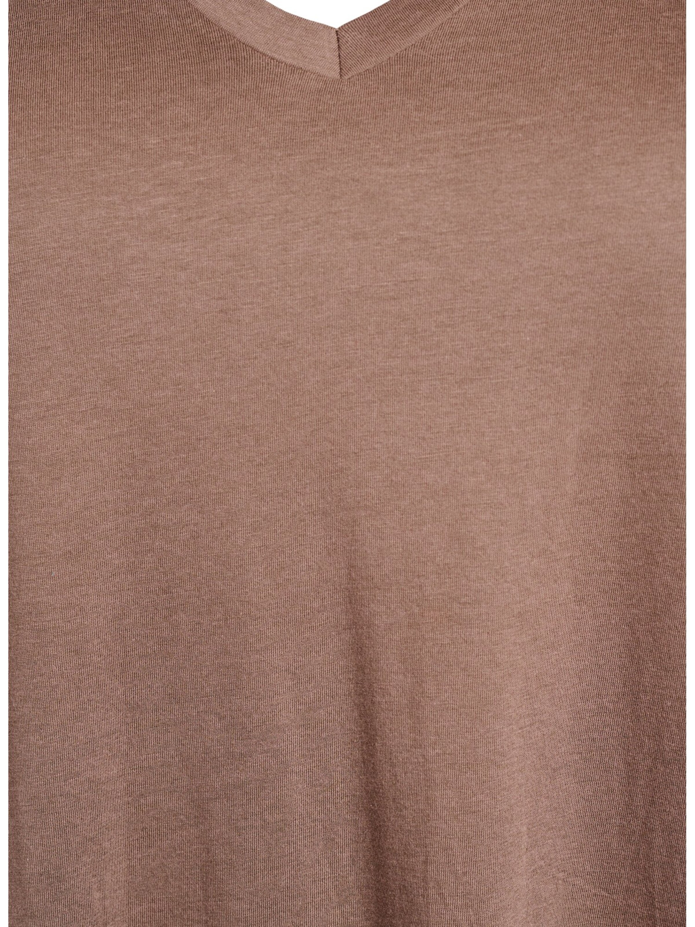 T-shirt 'Chiara' Zizzi en marron