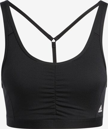 ADIDAS SPORTSWEAR Bralette Sports Bra 'Coreessentials Medium-Support' in Black: front