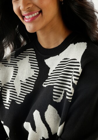 Aniston SELECTED Pullover in Schwarz