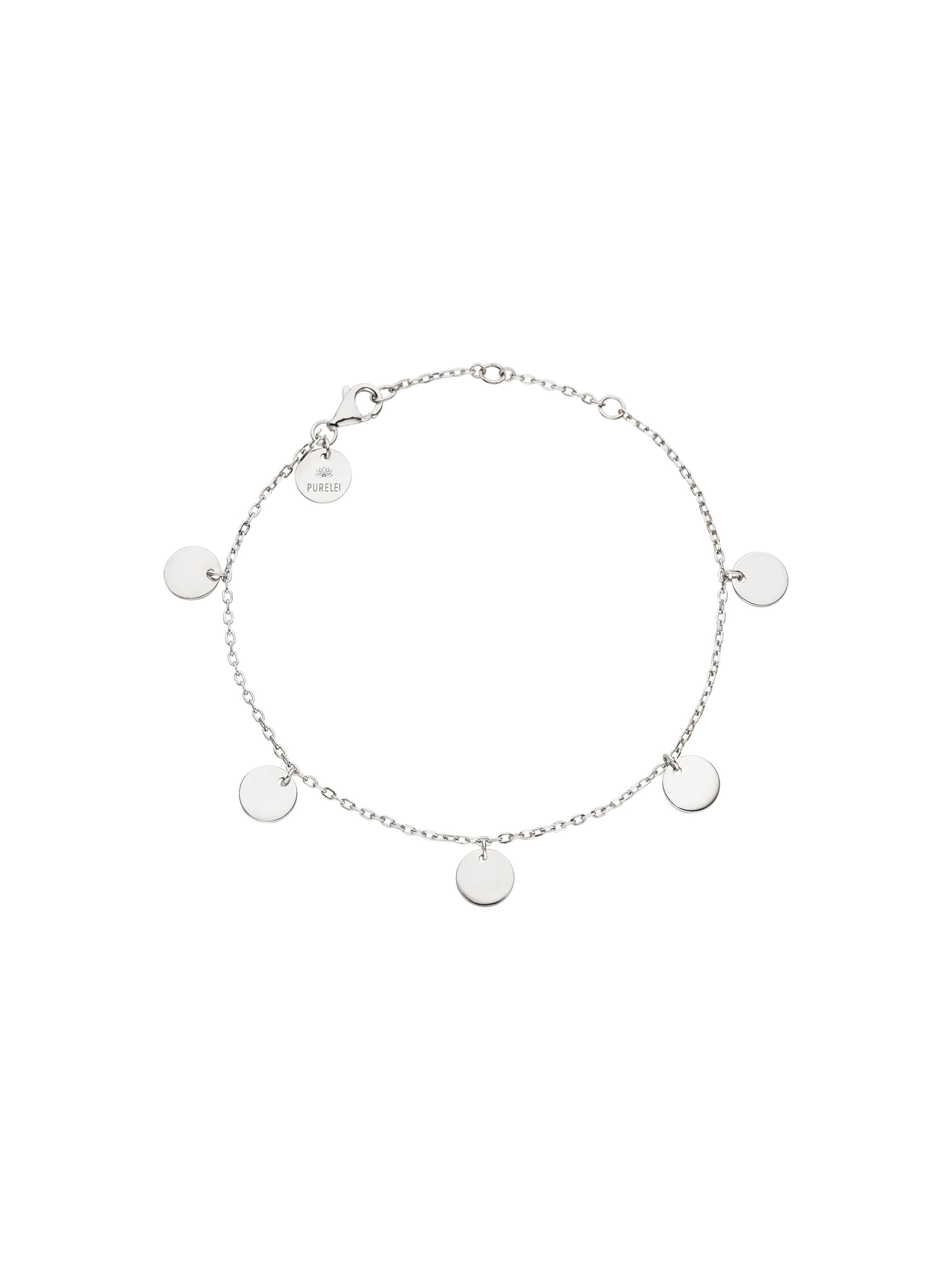 PURELEI - Pulsera 'Kalea' en plata: frente