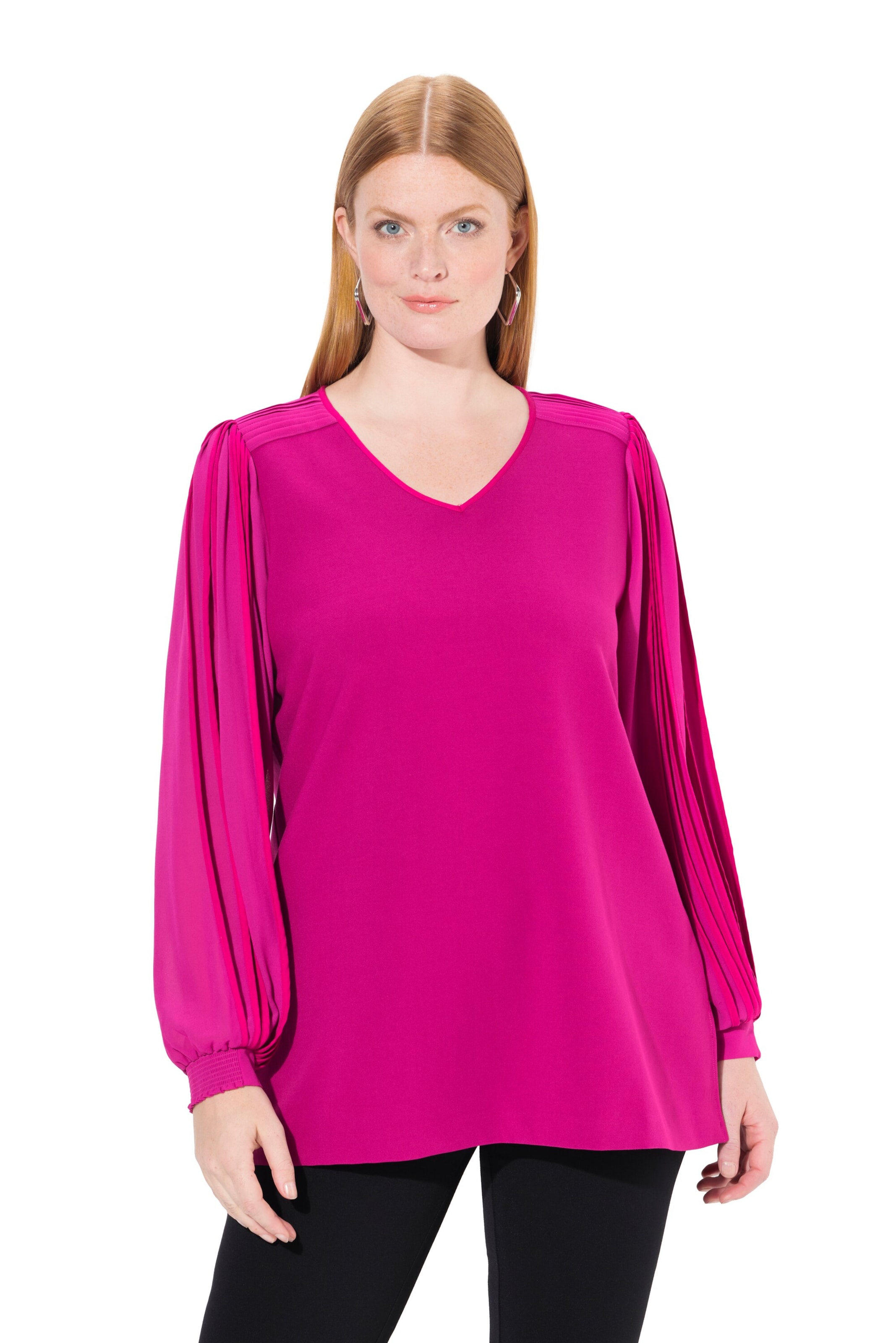 Ulla Popken Tunic in Pink: front