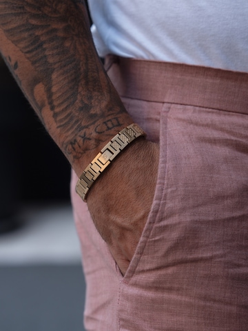 SERASAR Armband 'Herrenarmband aus Edelstahl "Power"' i guld