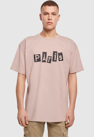T-Shirt 'Paris' Merchcode en rose : devant