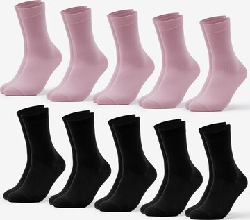 Occulto Socks 'Bambus Paulina' in Pink: front