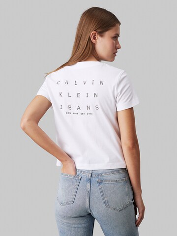 Calvin Klein Jeans Koszulka w kolorze biały