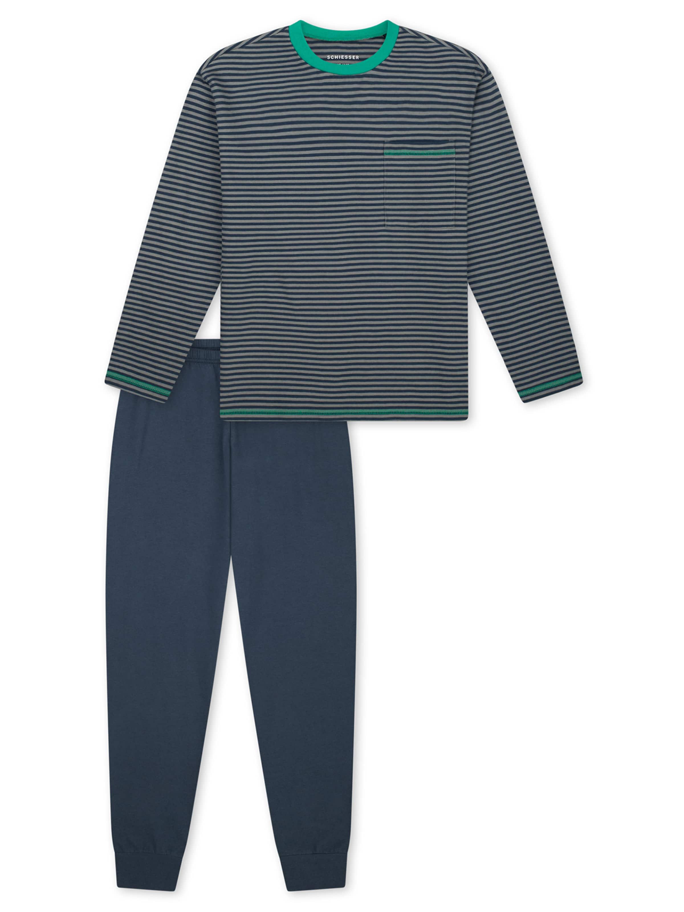 SCHIESSER Nachtkledij ' Nightwear ' in Blauw: voorkant