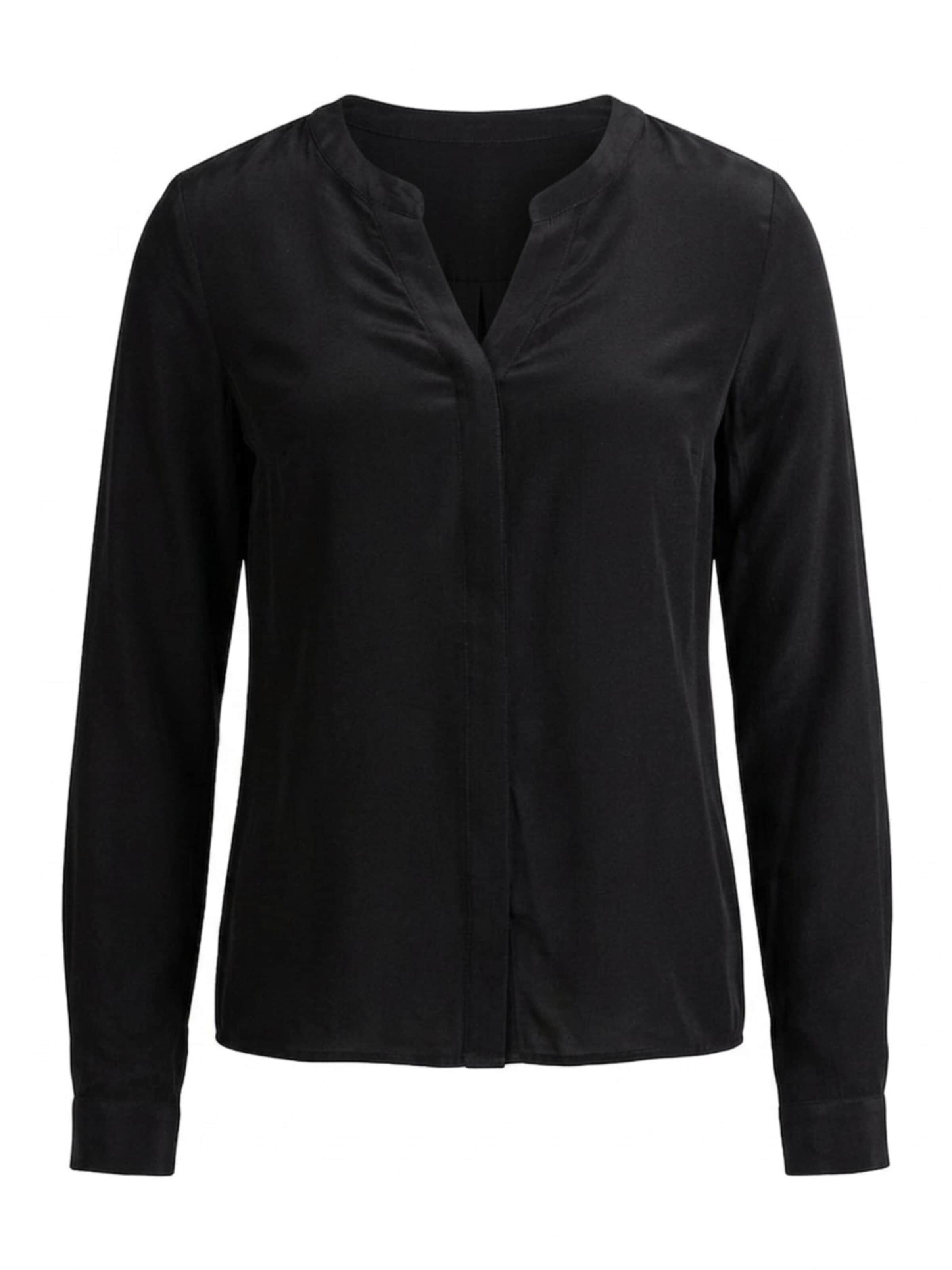 Posh Gear Blouse 'Seidenbluse Nobicetta' in Black: front