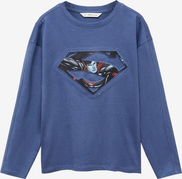 MANGO KIDS Shirt 'Justice' in Blauw: voorkant