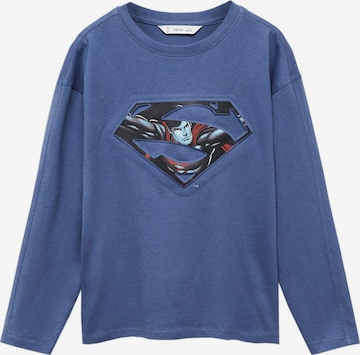 T-Shirt 'Justice' MANGO KIDS en bleu : devant