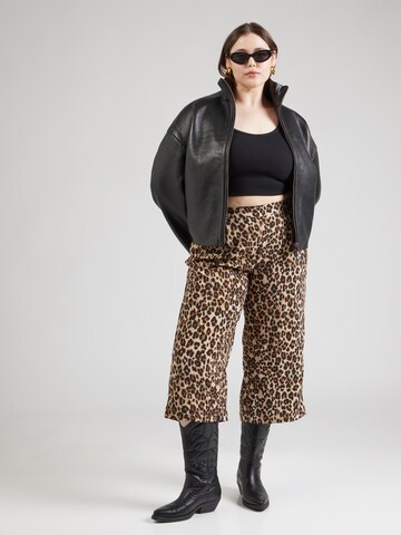 Vero Moda Curve Свободный крой Брюки со складками 'VMCOCO' в Коричневый