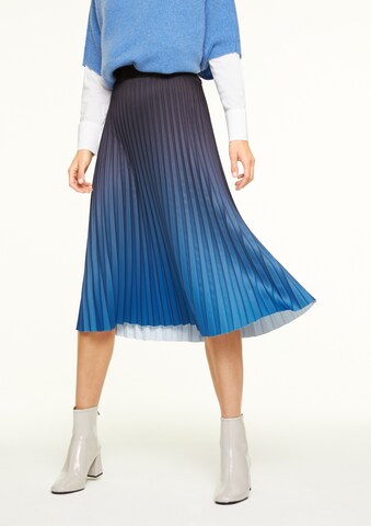 COMMA Regular Rok in Blauw: voorkant