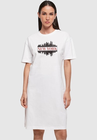 Merchcode Kleid 'New York' in Weiß: predná strana