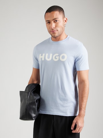 HUGO Tričko 'Dulivio' - Modrá: predná strana