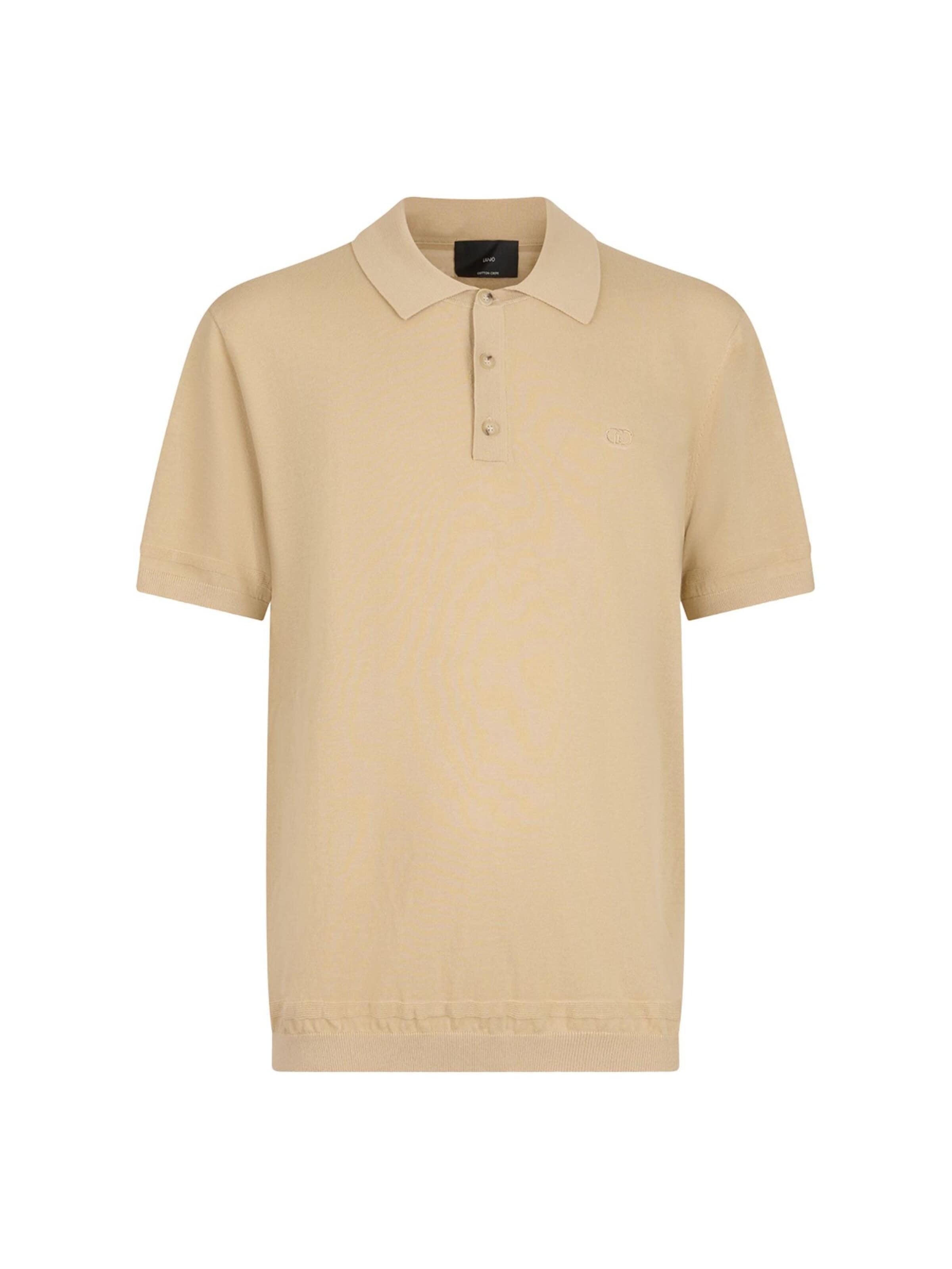 T-Shirt 'LIU JO UOMO POLO POLOCREPE POLO' Liu Jo en beige : devant