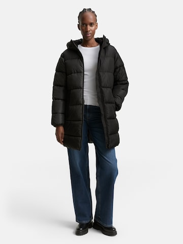 TOM TAILOR DENIM Wintermantel in Zwart